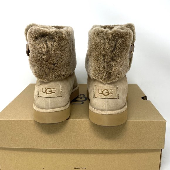 UGG Classic Berge Mini AMPHORA Women Boots Brown - Picture 4 of 9